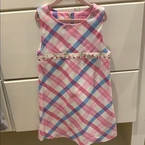 Girls plaid & pink cherry Lilly Pulitzer dress